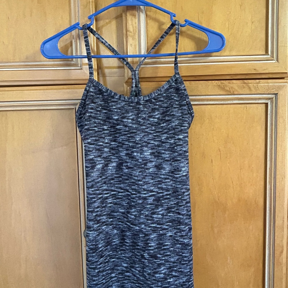 lululemon athletica Black Gray Tank Top